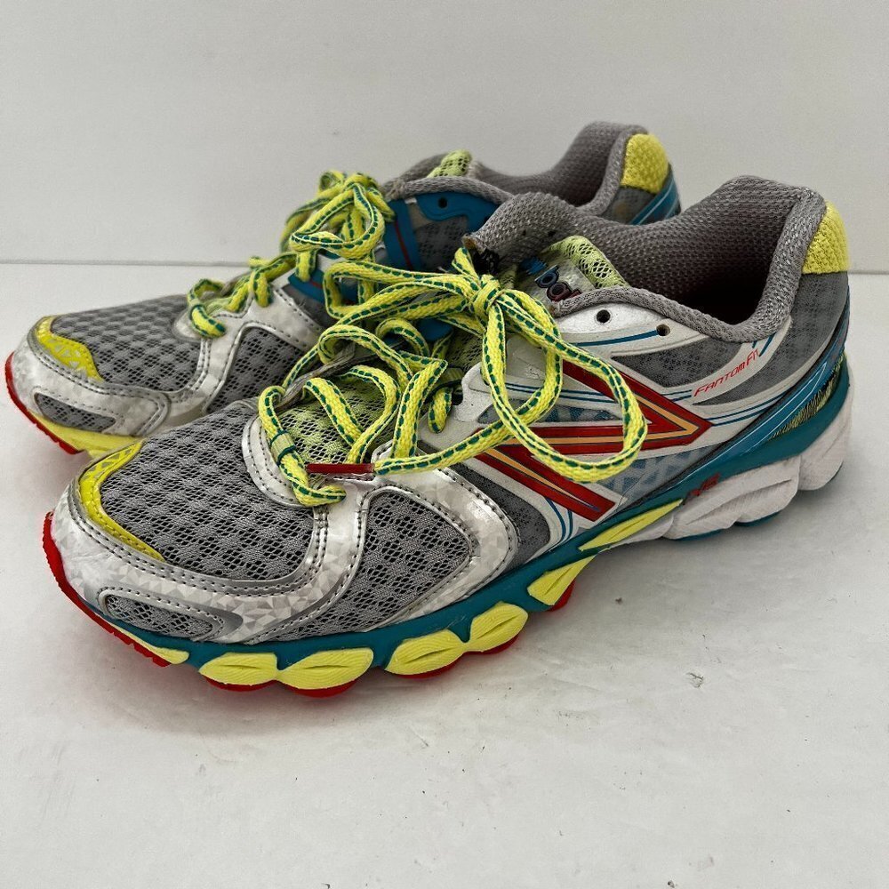 New Balance 1260v3 Women's Running Shoes US 7 Gray Yellow Blue Cushioned READ